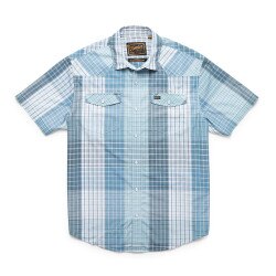 Howler Brothers H Bar B Snapshirt Men's in Cottage Plaid Blues